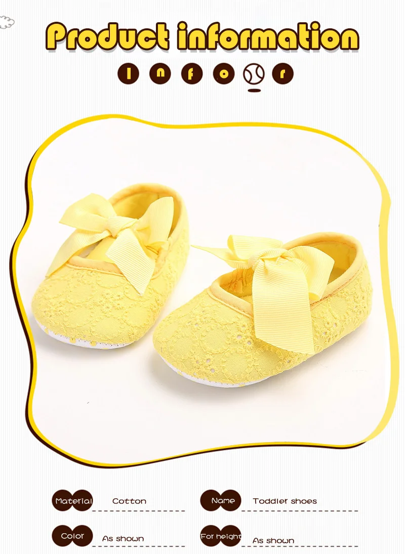 Lanshitina 0-18Months нескользящая обувь для малышей для новорожденного ребенка, с бантом, мягкая подошва, не скользящая обувь для колыбельки мягкие 447 Сумки из натуральной кожи