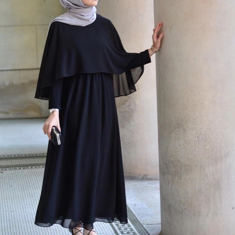 Arab Vestidos Long UAE Abaya Dubai Kaftan Kimono Linen Maxi Muslim Shawl Bodycon Hijab Dress Women Turkish Islamic Clothing