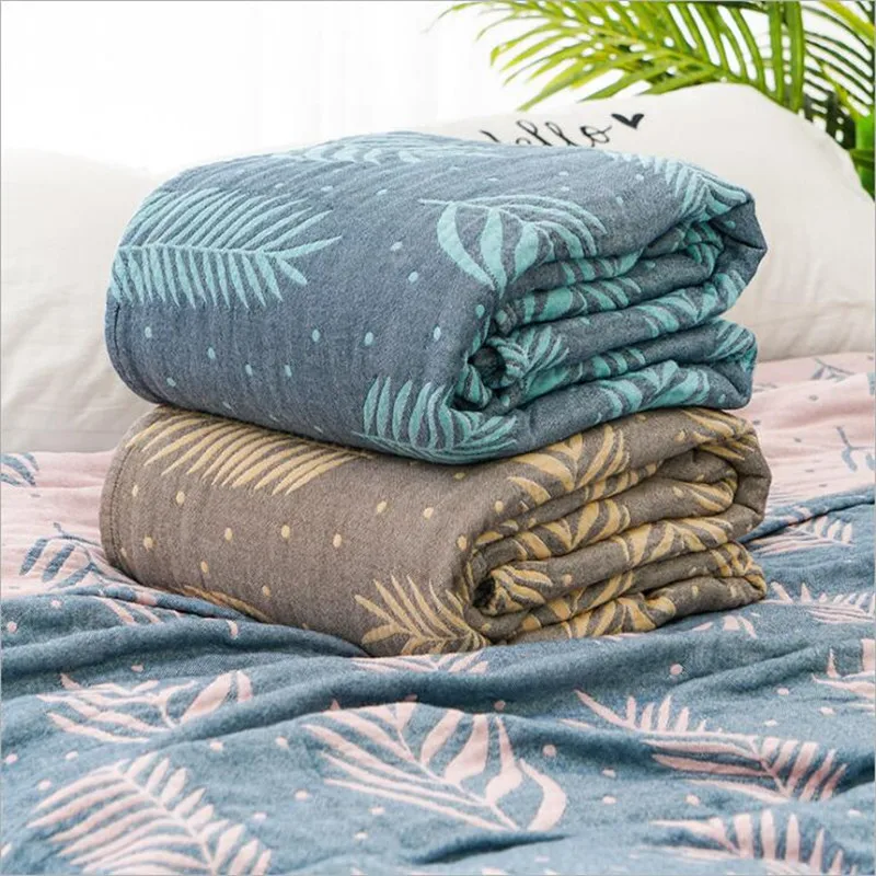 

Bamboo Cotton Summer Air-condition Blanket Bedspreads Throw Blankets Knitted Blanket for sofa travel blanket 150*200/200*230cm