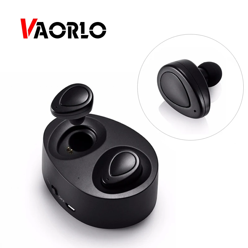 

VAORLO TWS K2 Twins Bluetooth Earphones Portable Mini Wireless Stealth Sports Headsets with Charging Box Stereo Music Earphone