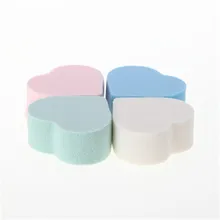 Flezea 4 шт макияж основа губка косметический спонж безупречный порошок Гладкая Красота Макияж косметические губки формы пуховка сердца