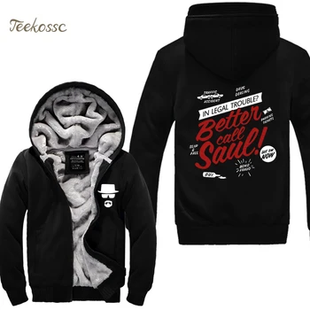 

Breaking Bad Heisenberg Men Sweatshirts 2020 Hot Sale Spring Winter Fleece Thick Hoodies Tracksuit Sudadera Hombre Jacket Coat