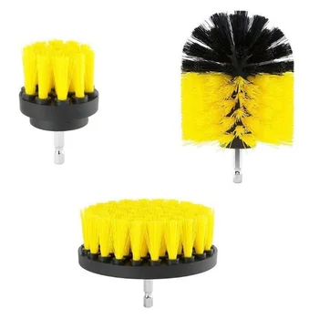 

3Pcs Car Cleaning Drill Brushes Set for Tile Grout Car Vehicle Boat RV Tub Cleaner Scrubber Washing Tools