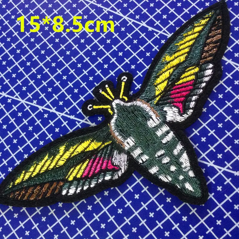 

15*8.5cm colorful butterfly embroidery iron-on DIY patch,embroidery butterfly patch,LY0812C