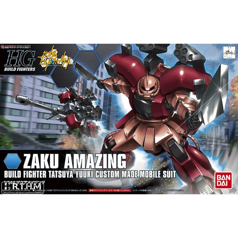 1 PCS Bandai HG Build Fighters HGBF 002 1/144 Zaku Amazing Gundam Mobile Suit Assembly model assembled Robot gunpla juguetes 1 PCS Bandai HG Build Fighters HGBF 002 1/144 Zaku Amazing Gundam Mobile Suit Assembly model assembled Robot gunpla juguetes