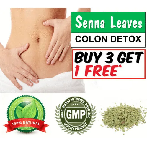 500mg 100 caps Senna Leaves Herb Weight Loss Supplement Diet Laxative Detox