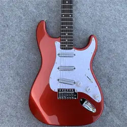 В наличии, красная электрическая гитара, подарок на день рождения. Может быть настроен в соответствии с требованиями. Бесплатная доставка