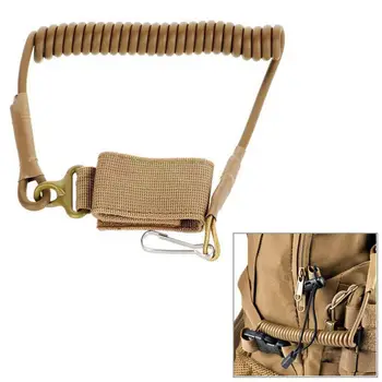 

Black Ajustable Tactical Pistol Hand Gun Sling Airsoft Hunting Gun Sling Strap Outdoor Military Combat Gear