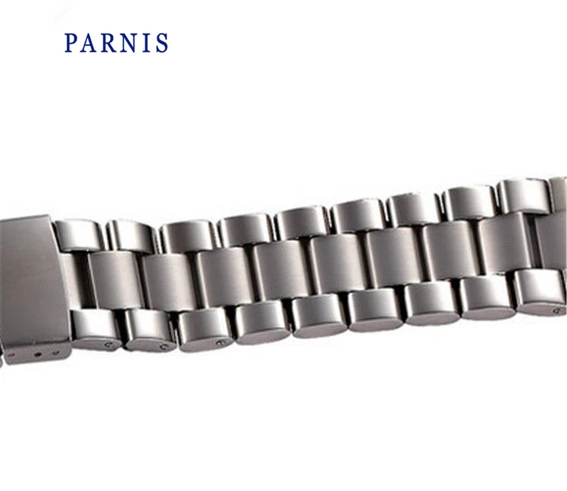 21 мм, мужские часы, Ремешки для наручных часов, бренд Parnis, полностью из нержавеющей стали, ремешок для часов, аксессуары для женских часов