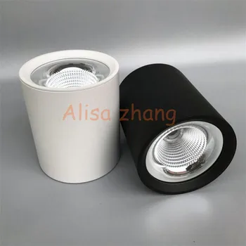 

Square /Round Surface mount 15W Dimmable LED COB Downlight Dimmable dimming LED Spot light LED ceiling lamp AC110V-240V CE RoHS