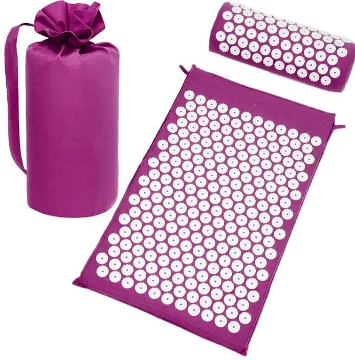 

Acupressure Mat Head Neck Back Foot Massage Cushion Pillow Yoga Spike Mat Anti-stress Acupuncture Needle Massager