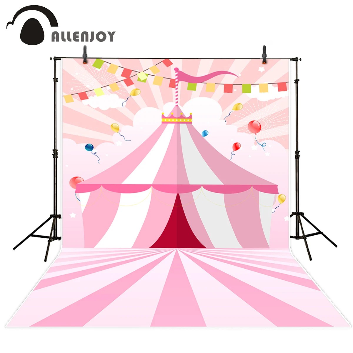 Allenjoy фотография задник цирк розовая девушка полоса День рождения фон фотобудка