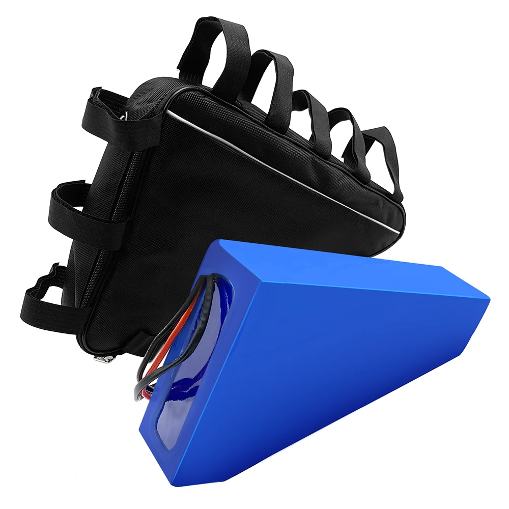 Armazém de Espanha Bateria de Lítio com 54.6 Carregador + Bolsa para 1000 Venda Quente! E-bike Impermeável Pvc Triângulo 2a Motor 48 v 20ah