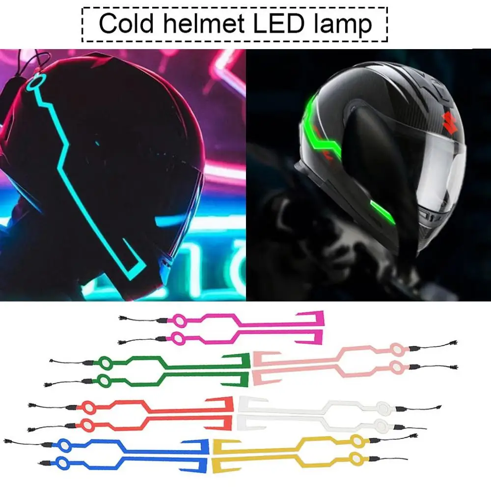 

Motorcycle Helmet EL Cold Light LED Lamp Band Night Riding Signal Light Waterproof Motorcycle Flashing Stripe