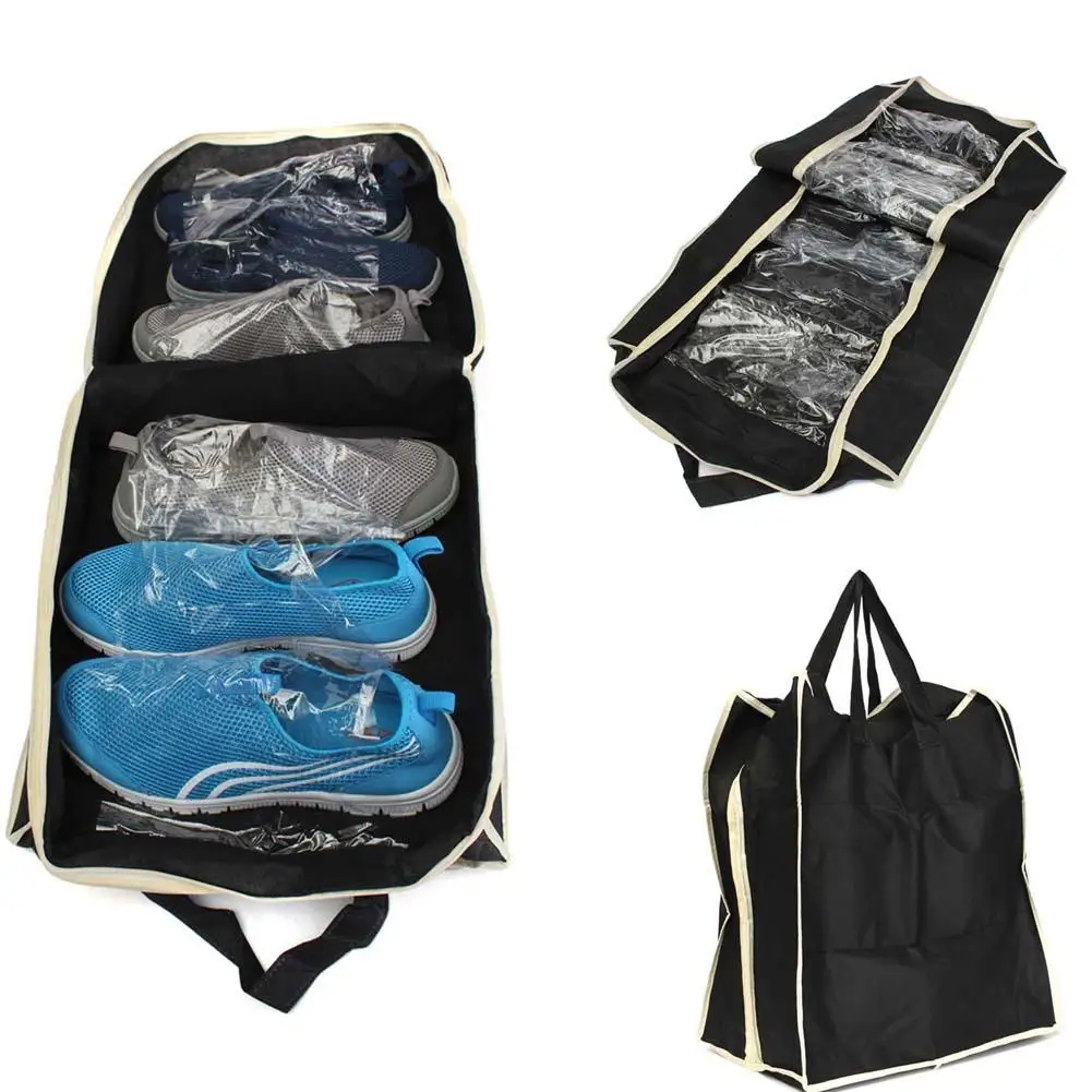 Travel Ventilation Folding Shoes Storage Organizer Portable Shoe Bags