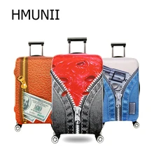 HMUNII Brand2017 красочный багажный Защитный чехол для 18 до 32 дюймов чемодан на колесиках эластичный пылезащитный чехол дорожные аксессуары