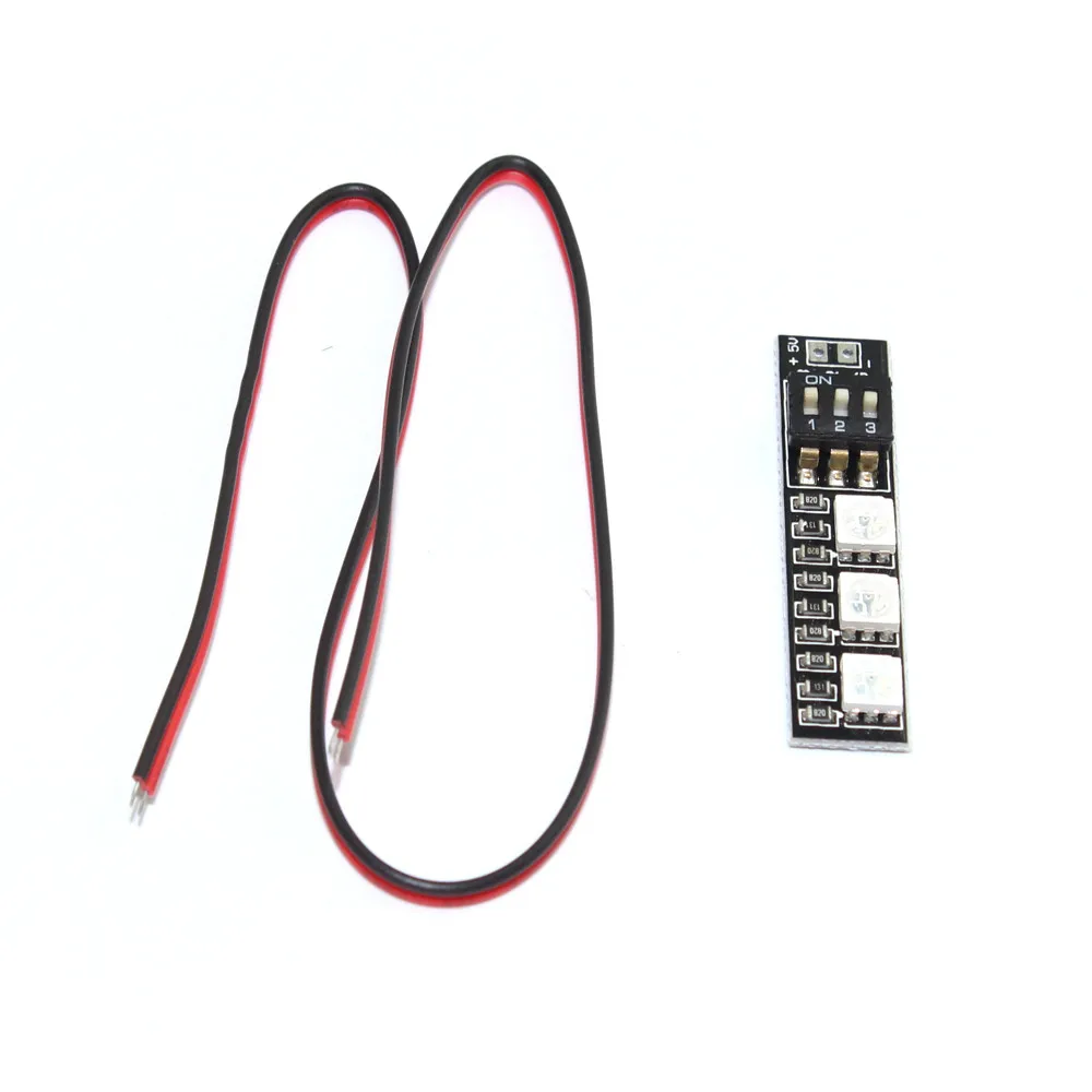 RGB 5050 LED Light Board 3S 4S 5V 12V 16V 7 Colors Switch for RC 250 QAV250  FPV