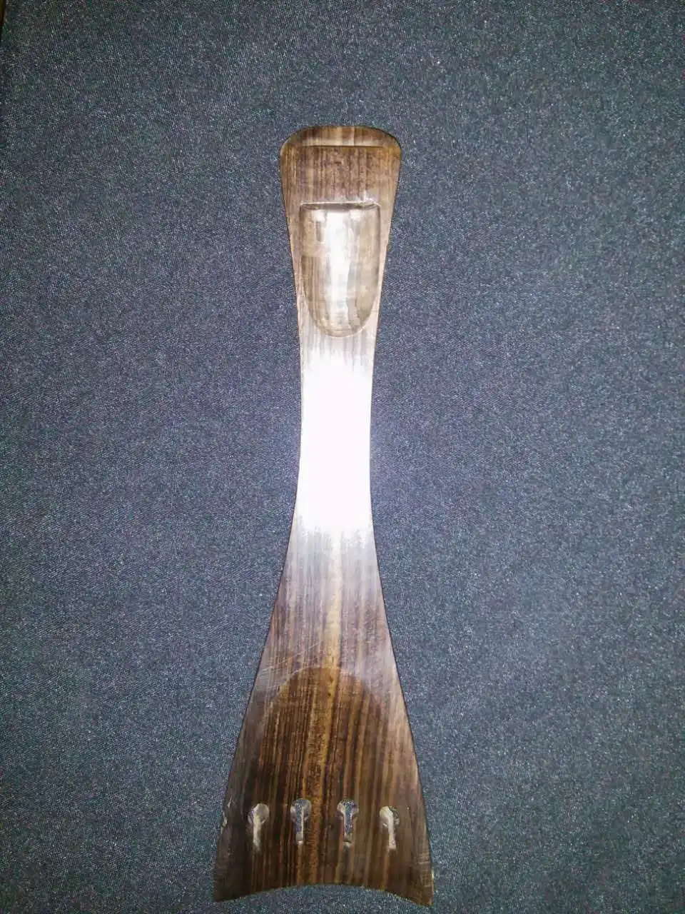 

1 PC Quality Ebony Cello tail piece with boxwood collar 4/4 Original Ebony color