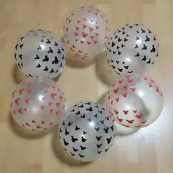 Микки Воздушные шары 50 шт/lot12 inch 2,8 г Круглый Натуральный прозрачный Латекс Воздушный баллон дети воздушный шар для вечеринки на день