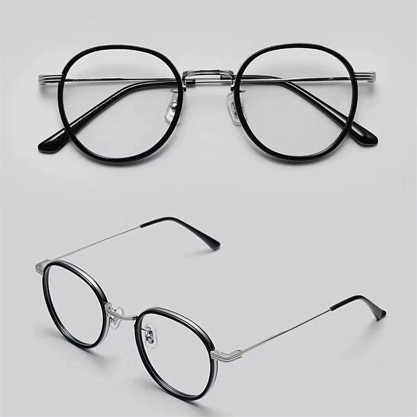Винтажные качественные очки из сплава, классическая круглая оправа YETI, стиль, очки для женщин и мужчин, чехол, линзы по рецепту