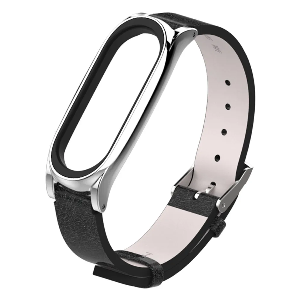Mi jobs кожаный ремешок на запястье mi band 3 браслет для Xiaomi Смарт