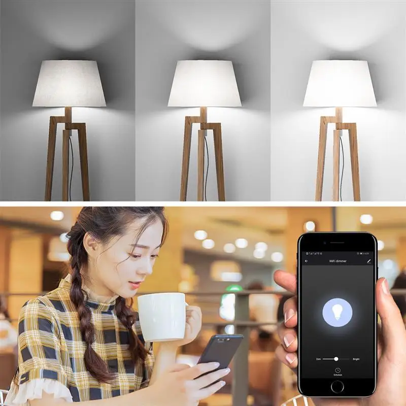 Золотой/Серебряный светодиодный диммер Wifi переключатель Smart Life/Tuya сенсорное