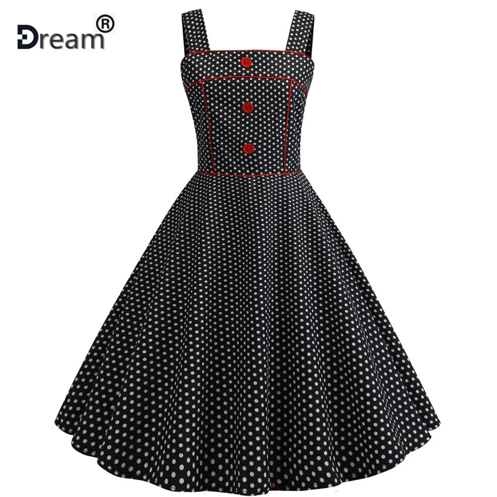 Женское винтажное платье большого размера Vestidos Hepburn 50s 60 s праздничные платья в
