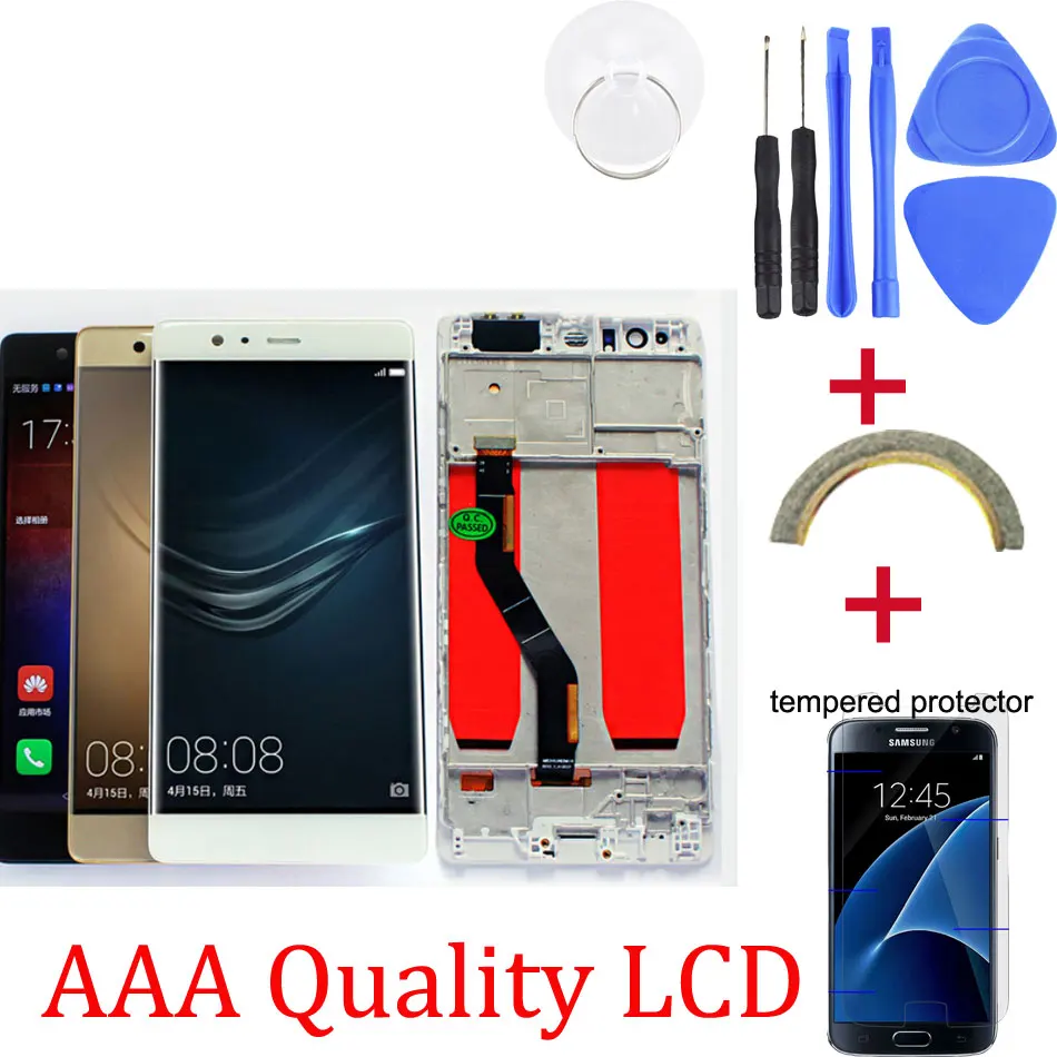 

Original 5.5'' LCD Touch Screen Replace For Huawei P9 Plus LCD Display Touch Screen Digitizer Assembly Replacement+Frame