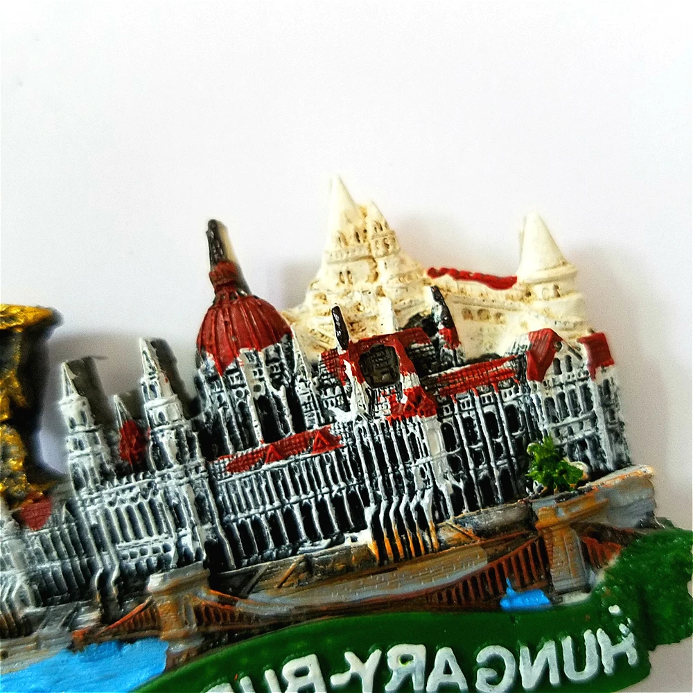 Parlament Budapest Hungary Fridge Magnets City Travel Tourist Souvenirs Resin 3D Refrigerator Magnetic Stickers Home Decoration