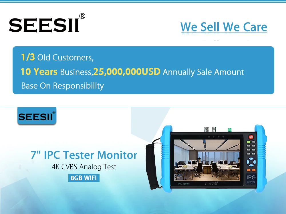 SEESII 9800PLUS 7 дюймов 1920*1200 ip-камера тест er 4K 1080P IPC CCTV монитор Видео Аудио POE тест сенсорный экран HDMl Обнаружение 8 Гб