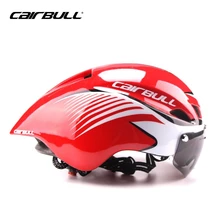 CAIRBULL Goggles Cycling Helmet Bicycle Helmet Ultralight In mold Casco Ciclismo With Goggles TT Road Bike