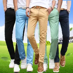 2019 весна лето мужские тонкие стильные длинные прямые брюки молодые мужчины Мальчики повседневные красивые длинные брюки