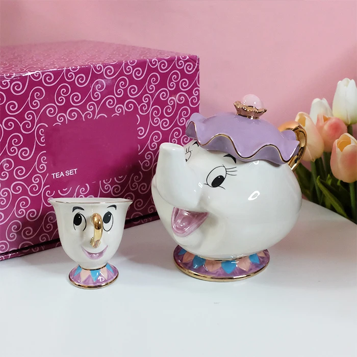 Кружка Beauty And The Beast из настоящего мультфильма чайный набор Mrs Potts горшок чашка с