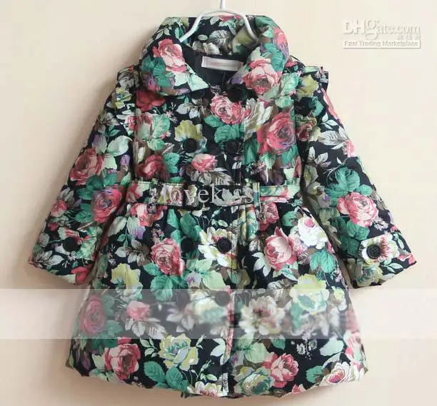Cheap Coat Cute Turn-down Collar Girl Overcoat | Мать и ребенок