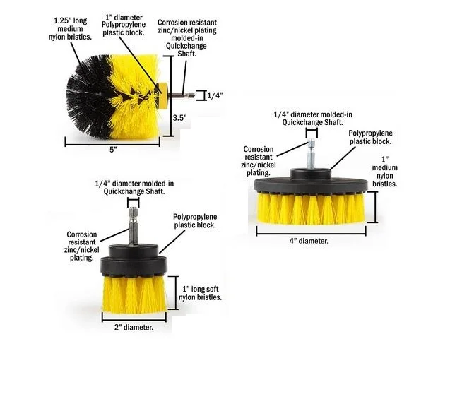 3 шт мощная щетка для скруббера, щетка для чистки, для ванной, автомобиля, электрическая щетина, ванна, плитка, затирка, беспроводной скраб, чистящий набор