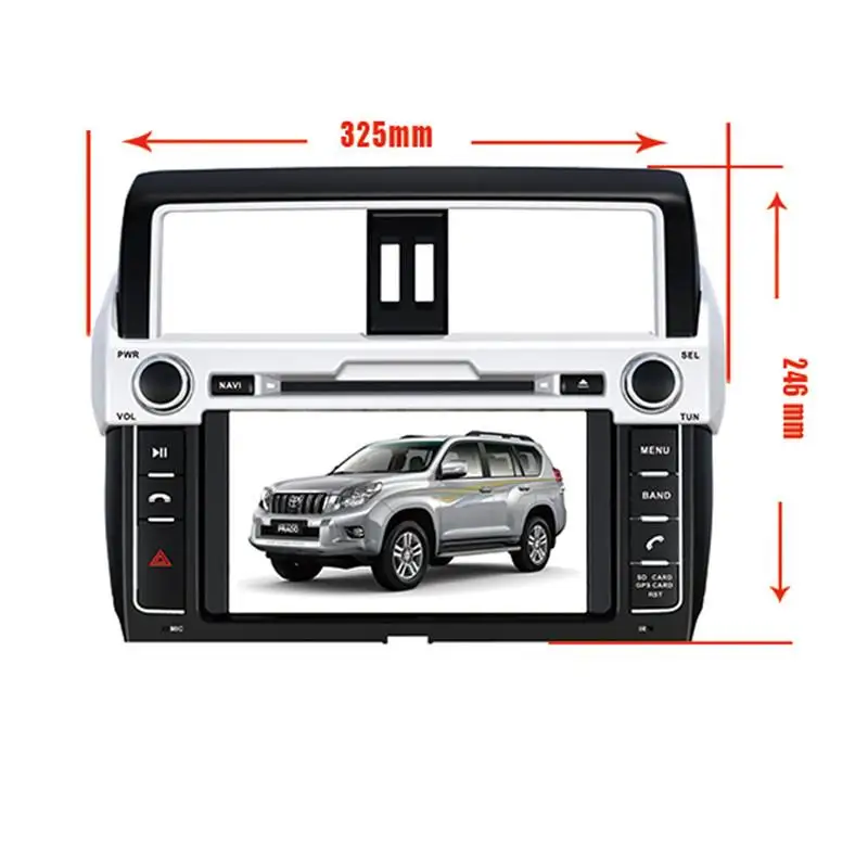Best 8" in-dash Android Car DVD Player with TV/BT 3G GPS WIFI,Audio Radio Stereo,Car PC/multimedia headunit for Toyota Prado 2014 9