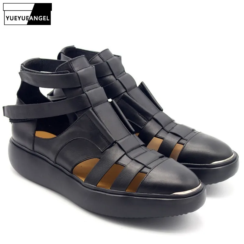 goth beach platform sandals