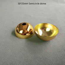 10 шт./лот 50x25 мм хром/золотая нить подвесной светильник полукруглый Купол потолочное основание для светильника основание металлическое покрытие