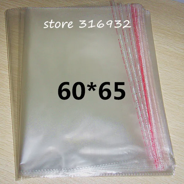 

Clear Resealable Cellophane/BOPP/Poly Bags 60*65cm Transparent Opp cosmetic Bag Packing Plastic Bags Self Adhesive Seal 60*65 cm