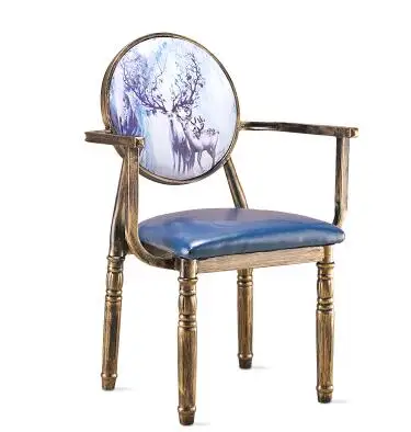 Iron chair restoring ancient ways makes old chair Europe type chair back chair. Iron chair restoring ancient ways makes old chair Europe type chair back chair.