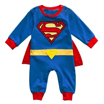 

Baby Boy Romper Superman Short/Long Sleeve Halloween Christmas Costume Gift Girls Rompers Summer Spring Autumn Newborn Clothing