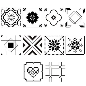 

30cm DIY Mosaic Wall Tiles Stickers Waist Line Wall Sticker Kitchen Adhesive Bathroom Toilet Waterproof PVC Wallpaper