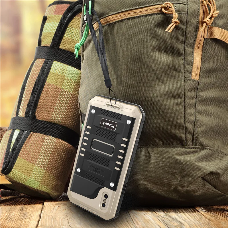  Waterproof Aluminum Case For iPhone X (10)