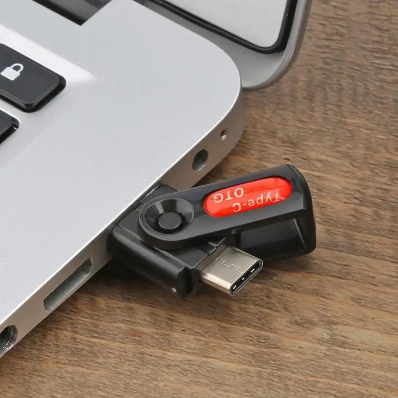 2 в 1 type-C USB телефон U диск адаптер для Micro SD TF Memeory кард-ридер для смартфонов/ПК с функцией OTG