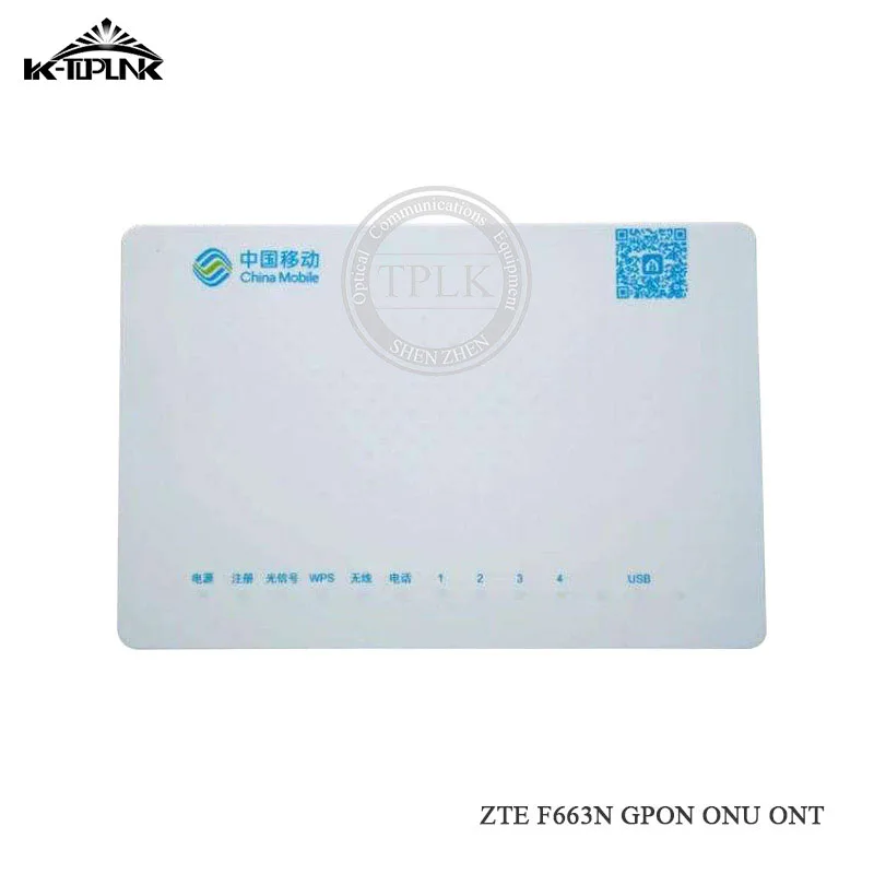 Оптоволоконный терминал ONU для ZTE ZXHN F663N GPON 3FE + 1GE 1Tel USB WIFI Ethernet порт ONT as HG8546M F660 F623