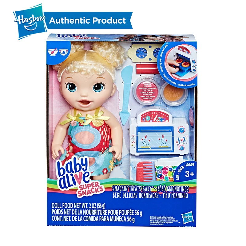 Hasbro Baby Alive Snackin' Treats детские игрушки развивающие детские куклы реалистичные Reborn Baby Alive подарки для девочек игрушки