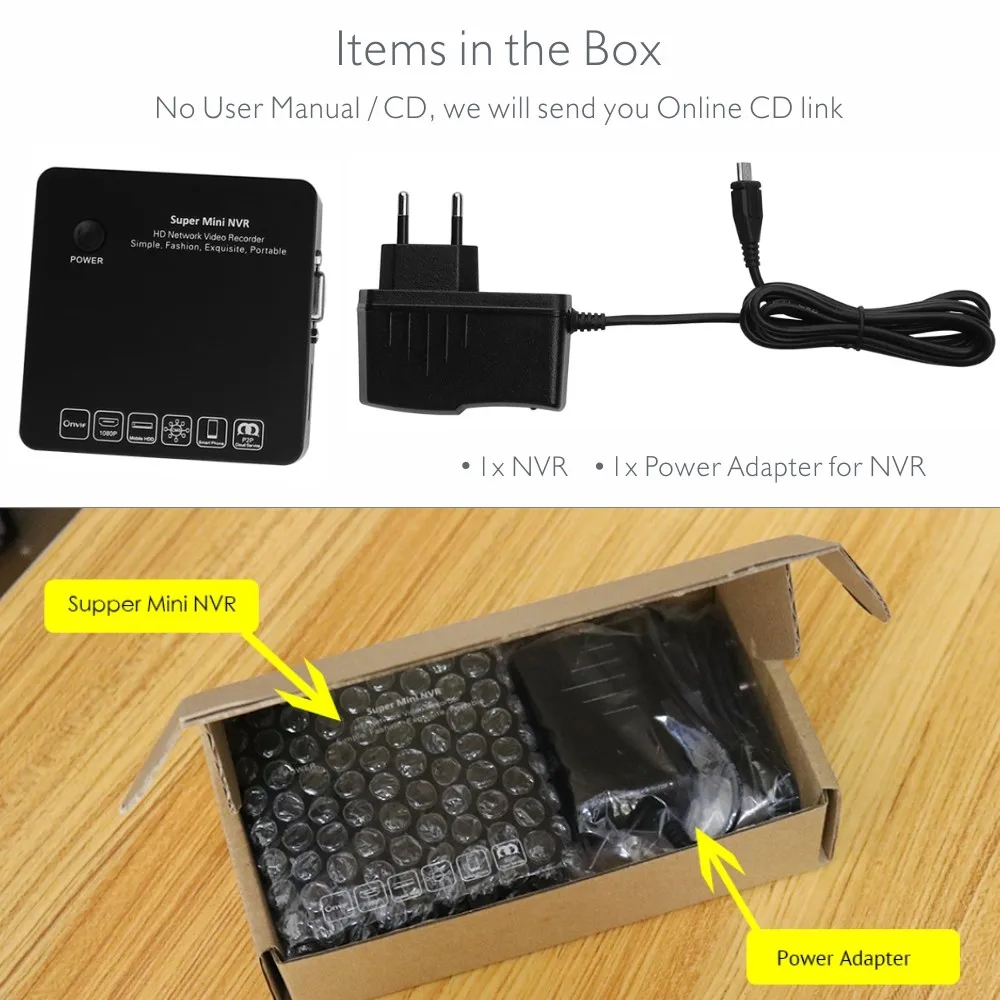 ANTS 4CH 8CH Super Mini NVR and Decoder for 8pcs 720P/960P/1080P Onvif ...