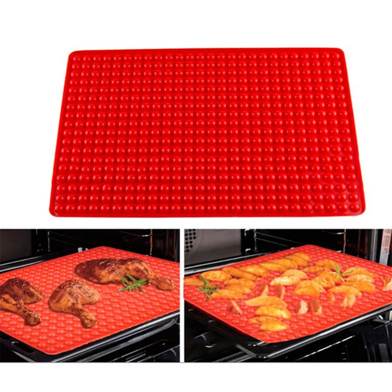 

Small Ball Shape Filter Oil Picnic Barbecue Pad High Temperature Household Silicone Barbecue Mesh Non-stick Silicone Baking Mat