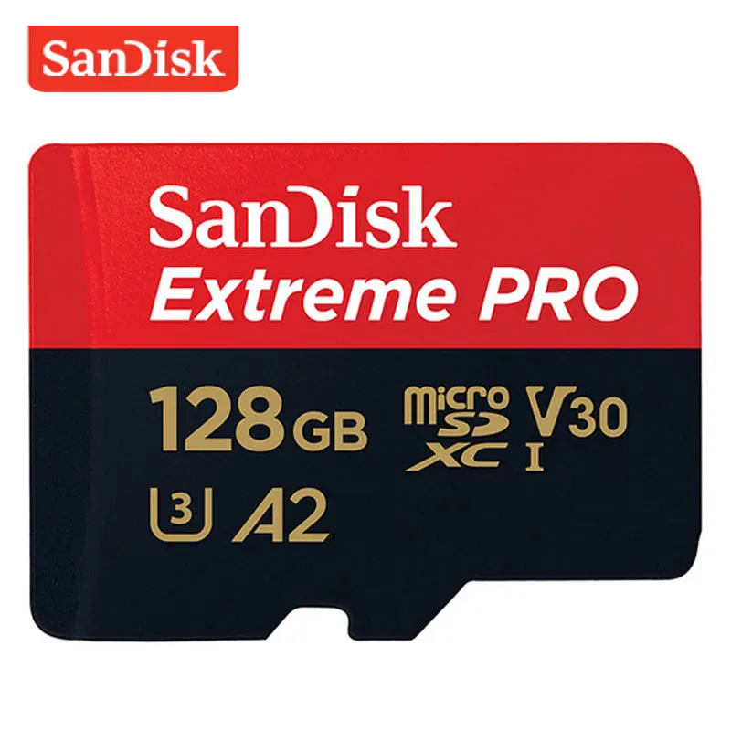 

SanDisk Extreme PRO Memory Card 256GB 128GB 64GB 170MB/s SDXC UHS-I Micro SD Card U3 V30 TF Cards Support 4K UHD Video