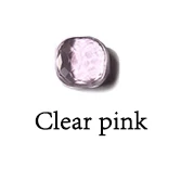 SLJELY, известный бренд, элегантное, разноцветное, карамельный, граненый кристалл и камень, квадратная подвеска, ожерелье, мода для женщин, девушек, вечерние ювелирные изделия - Окраска металла: Clear Pink